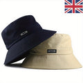 Hats & Cap with Foldable, Cotton, Oversize Bucket Hat Big Large Head - Black, M (56-58cm) option