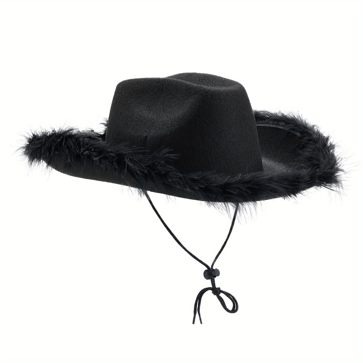 Hats & Costume Accessorie with 32cm*42cm*18cm, Women Cowgirl Hat Feathers Adjustable - Black, 32cm*42cm*18cm option