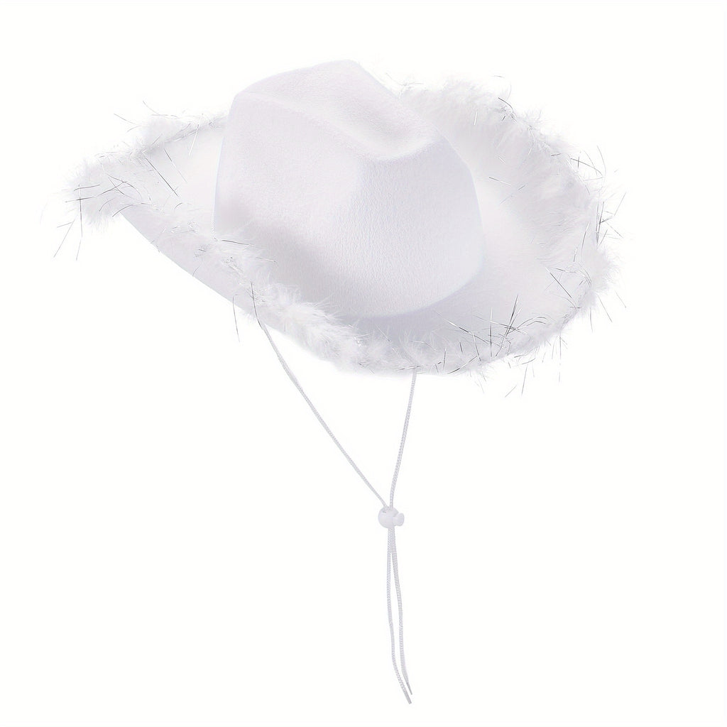 Hats & Costume Accessorie with 32cm*42cm*18cm, Women Cowgirl Hat Feathers Adjustable - product gallery image 9