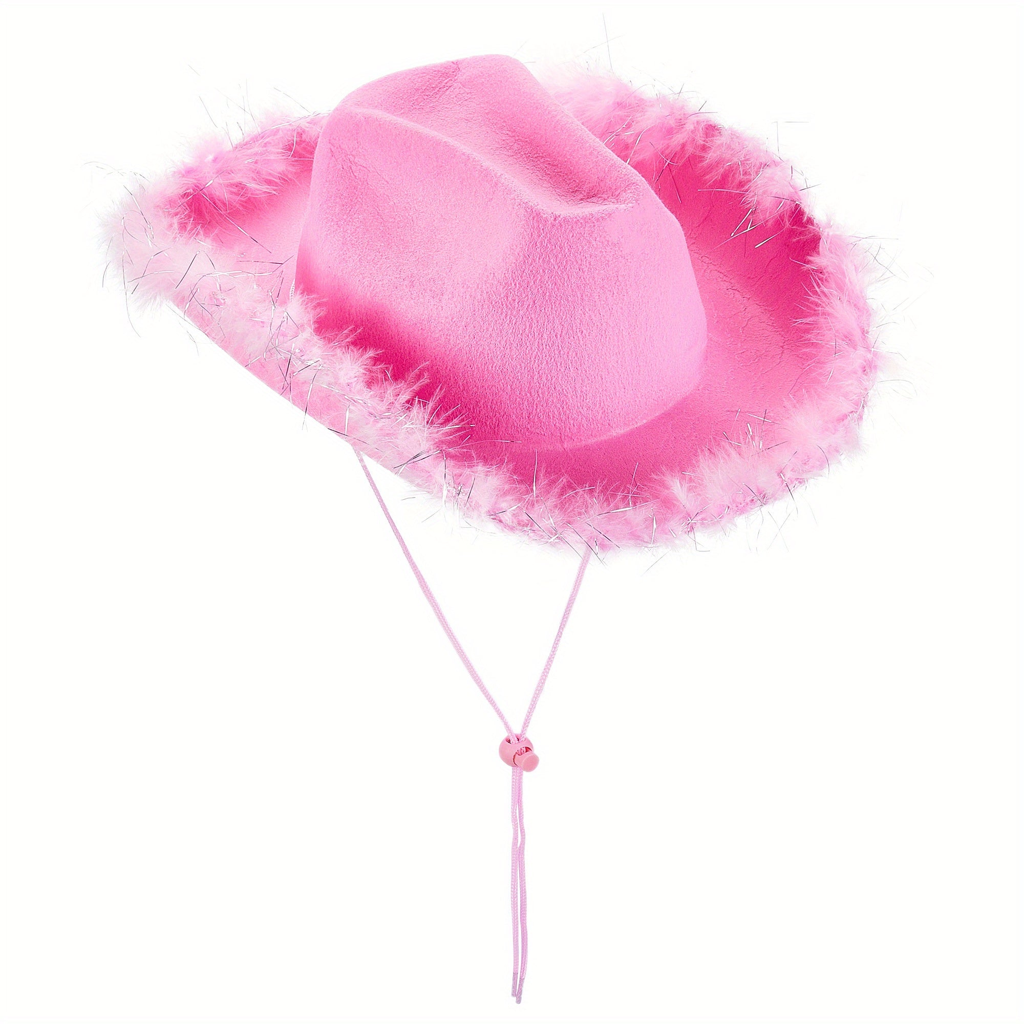 Hats & Costume Accessorie with 32cm*42cm*18cm, Women Cowgirl Hat Feathers Adjustable - Pink 3, 32cm*42cm*18cm option