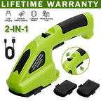 Hedge Trimmer with Cordless Grass Body Only 2-in-1 Portable