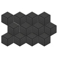 Hexagonal Soundproof Self-adhesive Board with 12pcs, Self-adhesive of 12pcs, Black - 12pcs option