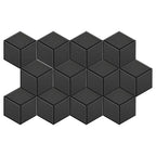 Hexagonal Soundproof Self-adhesive Board with 12pcs, Self-adhesive of 12pcs, Black - 12pcs option