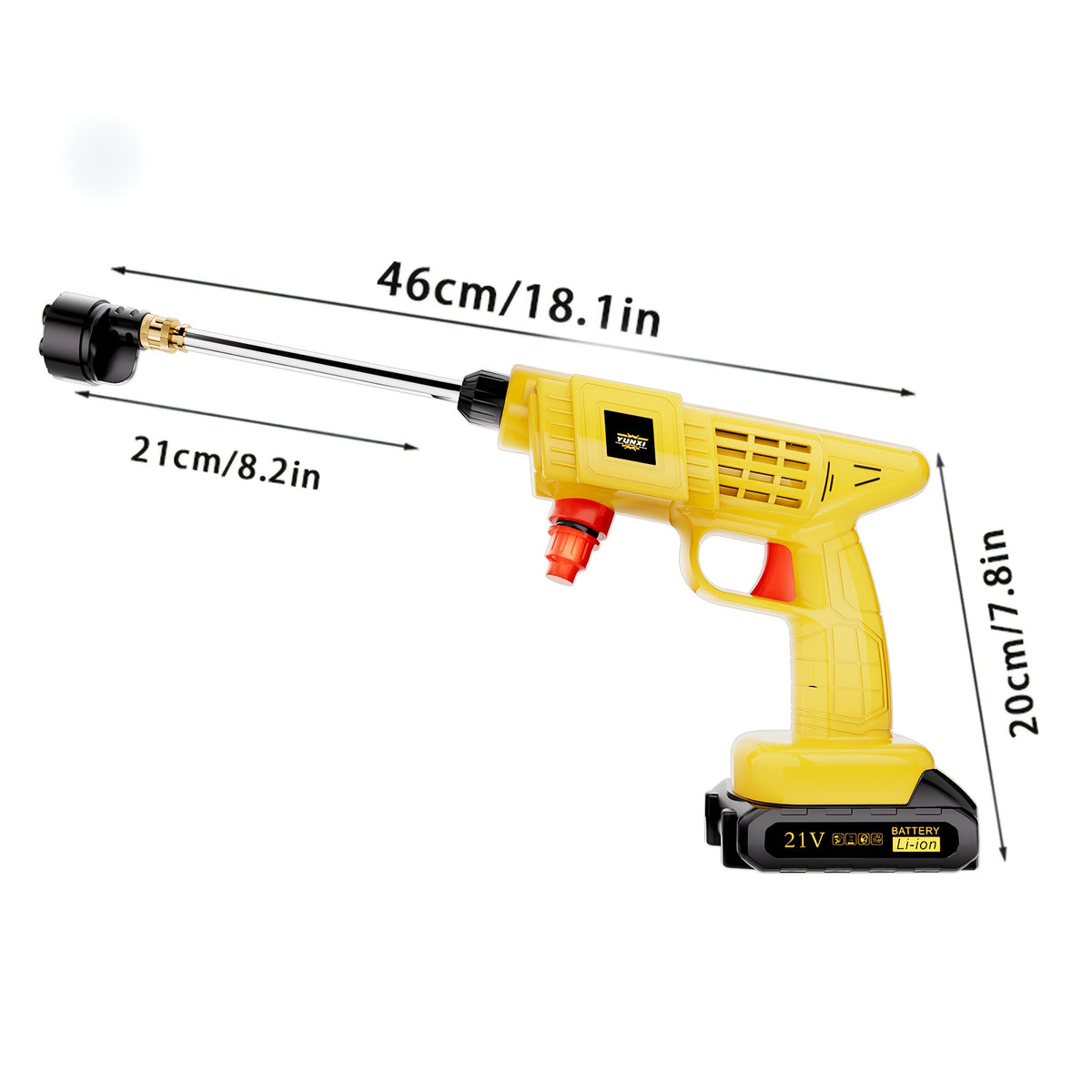 High Pressure Water Gun with Wireless, Plastic, Powerful Cleaning Tool Gardens, Portable - product gallery image 2