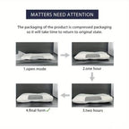 High-Quality Compact Low Profile Pillow with Machine-Washable, 1900G - product gallery image 6