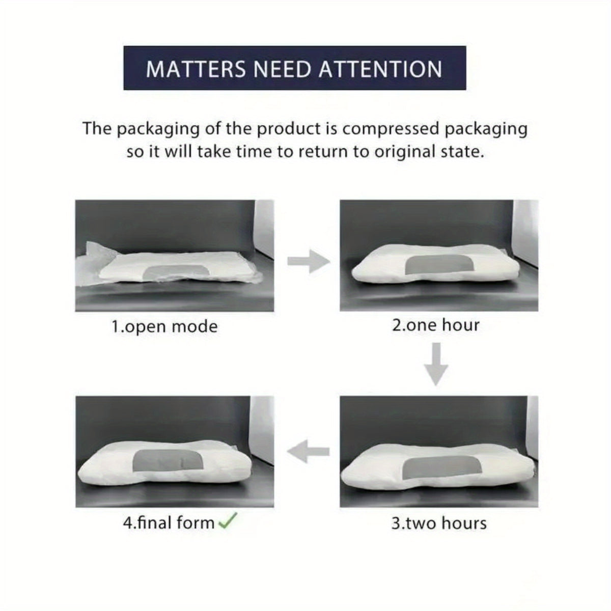 High-Quality Compact Low Profile Pillow with Machine-Washable, 1900G - product gallery image 6