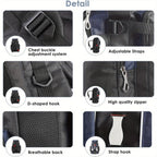 Hiking Backpack with Waterproof, Camping Travel Rucksack Large Capacity Nylon - product gallery image 3
