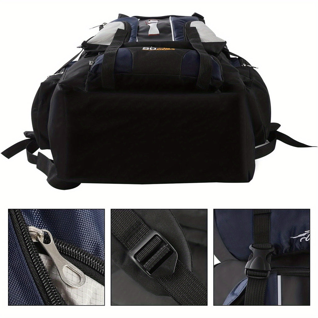 Hiking Backpack with Waterproof, Camping Travel Rucksack Large Capacity Nylon - product gallery image 4