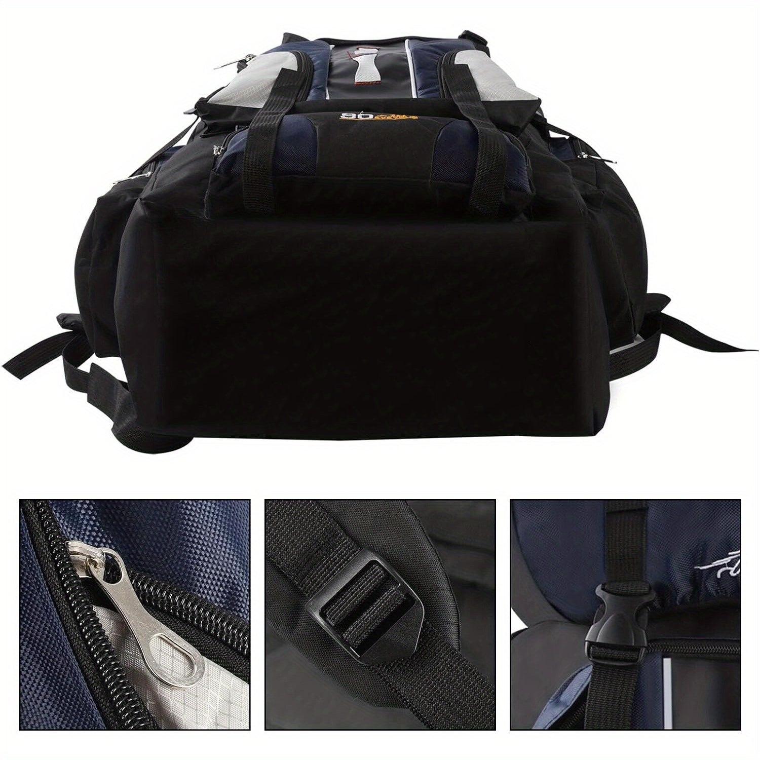 Hiking Backpack with Waterproof, Camping Travel Rucksack Large Capacity Nylon - product gallery image 4