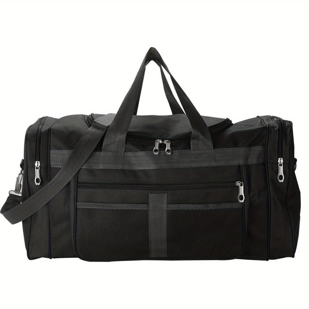 Holdall Duffle Bag with Extra Large Lightweight Weekend Travel Luggage - Black option