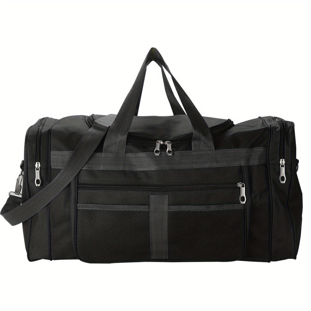 Holdall Duffle Bag with Extra Large Lightweight Weekend Travel Luggage - Black option