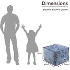 Home Furniture & Storage with 30cm, Velvet, Crushed Velvet Cube Pouffe - product gallery image 5