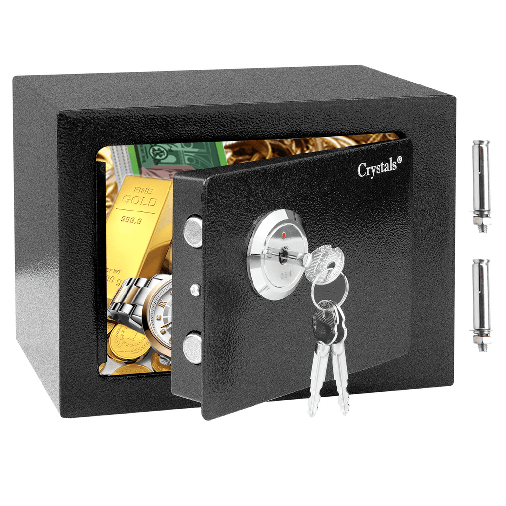 Home Safe Box with Freestanding, 2mm, 4mm, Solid Steel Security Key 4.6L Cash - product gallery image 10