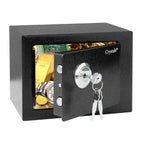 Home Safe Box with Freestanding, 2mm, 4mm, Solid Steel Security Key 4.6L Cash - product gallery image 6