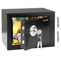 Home Safe Box with Freestanding, 2mm, 4mm, Solid Steel Security Key 4.6L Cash