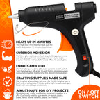 Hot Glue Gun Kit with Glue Gun + 10 Glue Sticks, 100W UK Plug Sticks - product gallery image 2