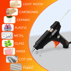 Hot Glue Gun Kit with Glue Gun + 10 Glue Sticks, 100W UK Plug Sticks - product gallery image 5