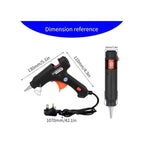 Hot Glue Gun with Metal, Black Glue Gun With Free 50 Sticks - product gallery image 2
