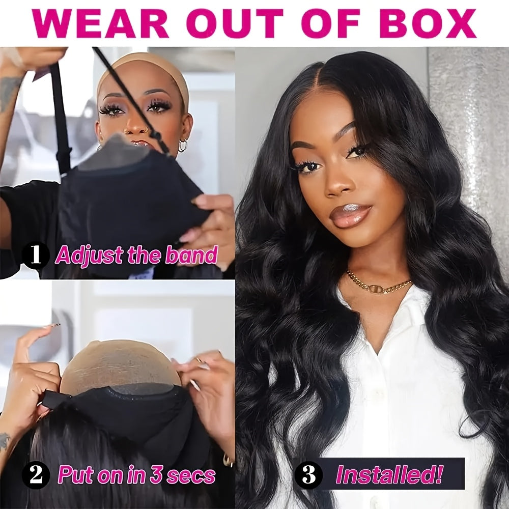 Human Hair Wig Glueless Density 5x5 HD Lace Body for hair, skin and beauty routines - product gallery image 5