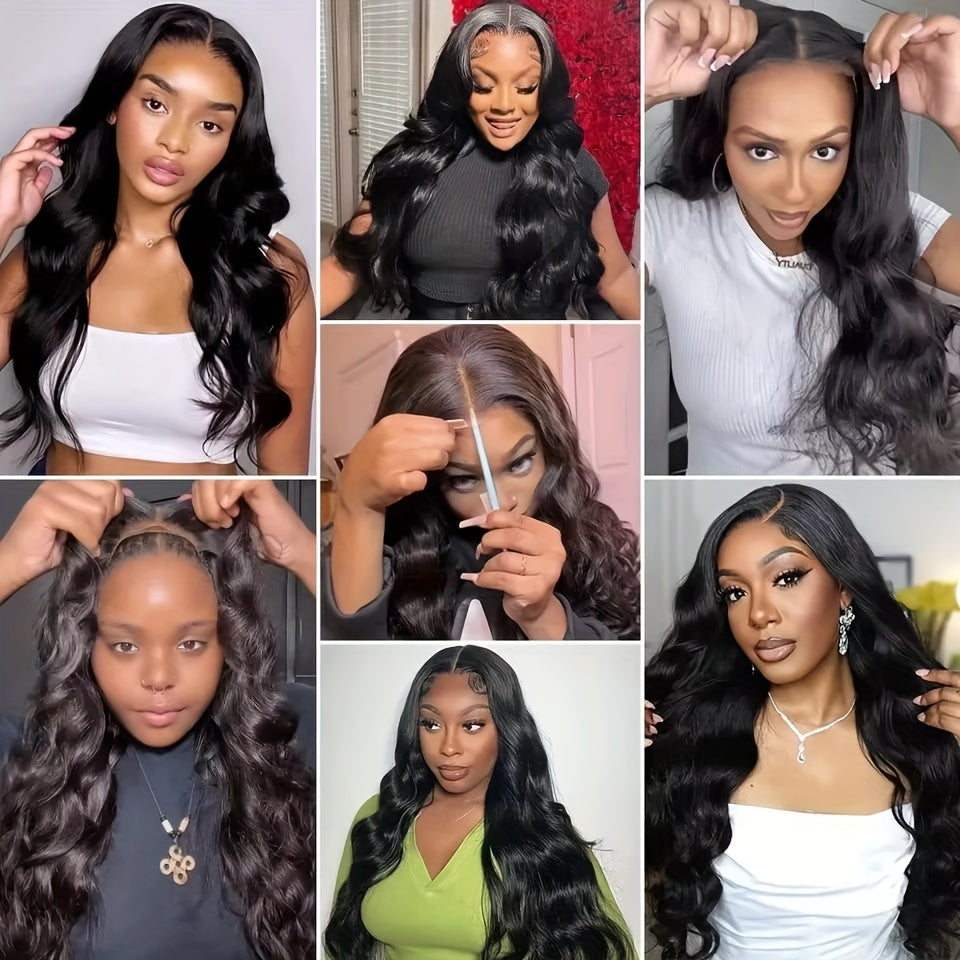 Human Hair Wig Glueless Density 5x5 HD Lace Body for hair, skin and beauty routines - product gallery image 7