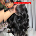 Human Hair Wig Glueless Density 5x5 HD Lace Body for hair, skin and beauty routines