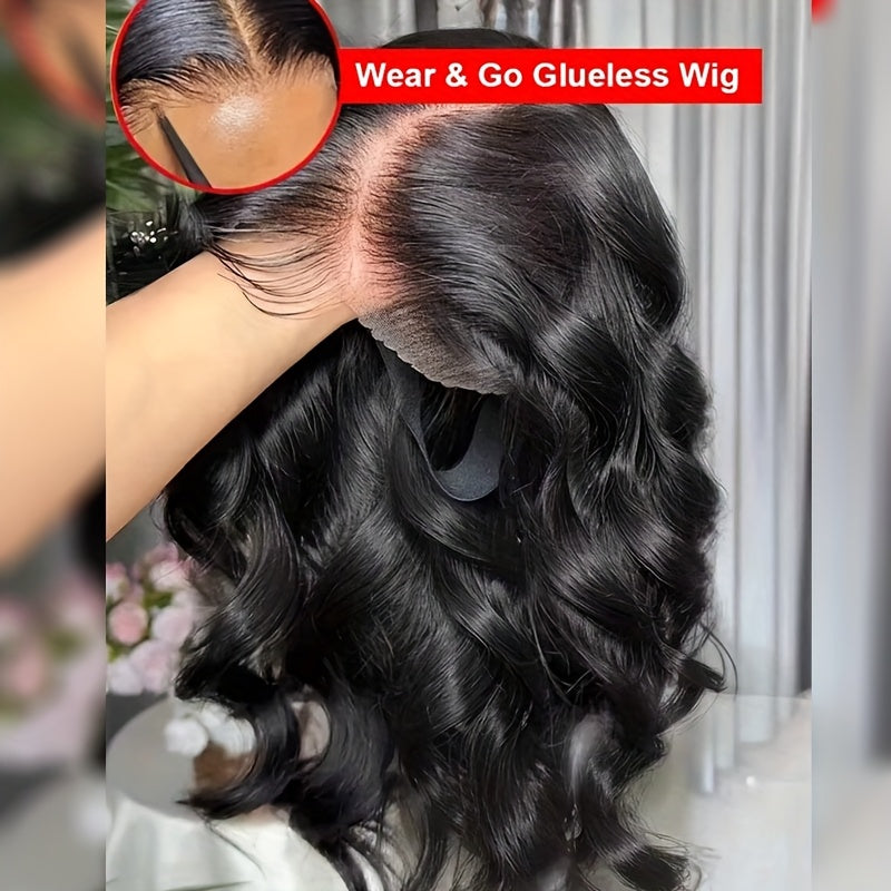 Human Hair Wig Glueless Density 5x5 HD Lace Body for hair, skin and beauty routines