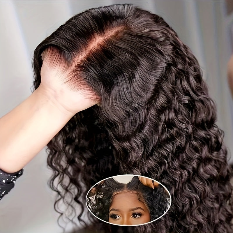 Human Hair Wig Kinky Curly Bob 4x4 Lace Closure for hair, skin and beauty routines