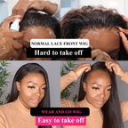 Human Hair Wig Kinky Straight 4x4 HD Lace Density for hair, skin and beauty routines - product gallery image 5