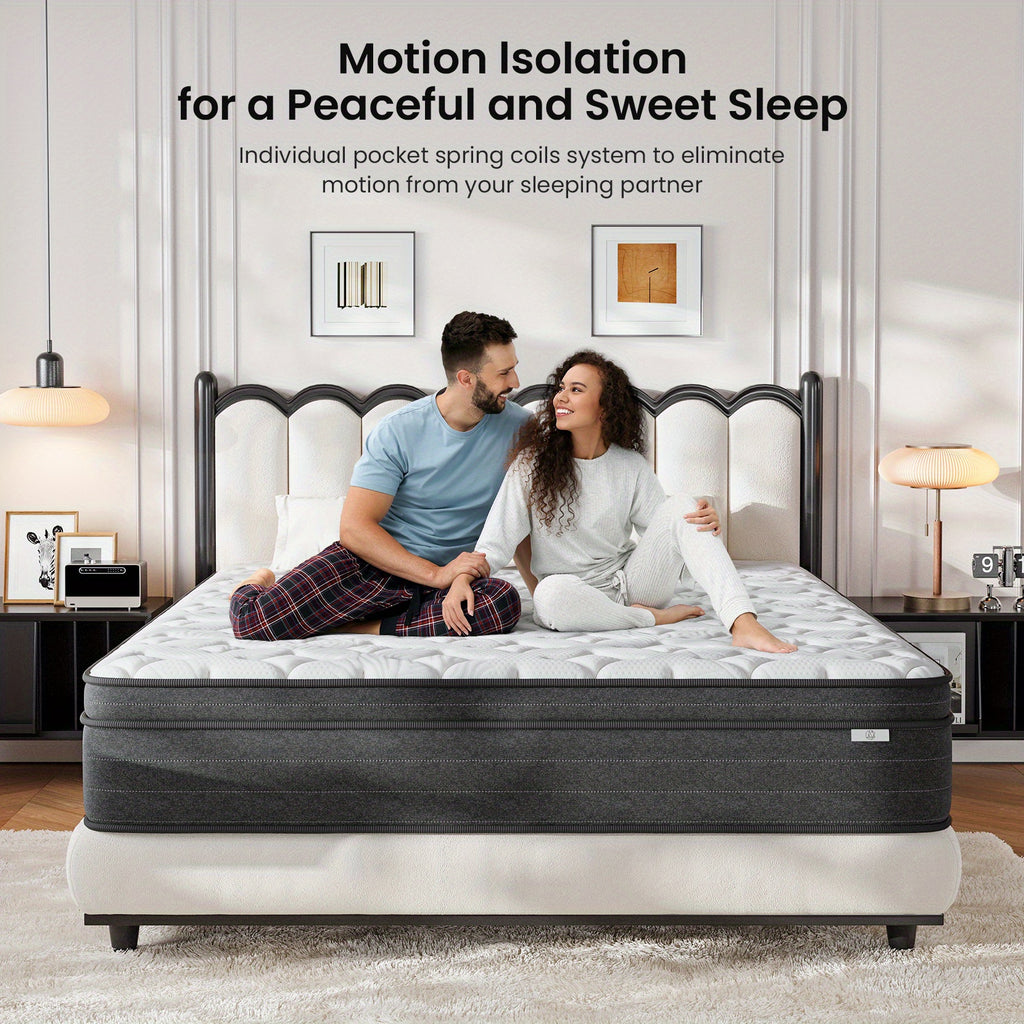 Hybrid Mattress with 25cm, Memory Foam, Pocket Spring Memory Foam Zone Support - product gallery image 3