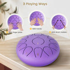 Inch 13 Notes Steel Tongue Drum with 13pcs, Key Rust-Proof Handpan Bag Percussion - product gallery image 10