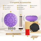Inch 13 Notes Steel Tongue Drum with 13pcs, Key Rust-Proof Handpan Bag Percussion - product gallery image 6