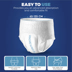 Incontinence Pant with 135cm, Cotton, 12 Pack, 1 Pack of 12 - product gallery image 3