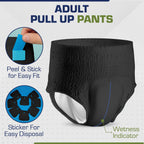 Incontinence Pant with Lockable, 12 Pack, 1 Pack of 12, Black Pull Up Pants Men Women - product gallery image 9
