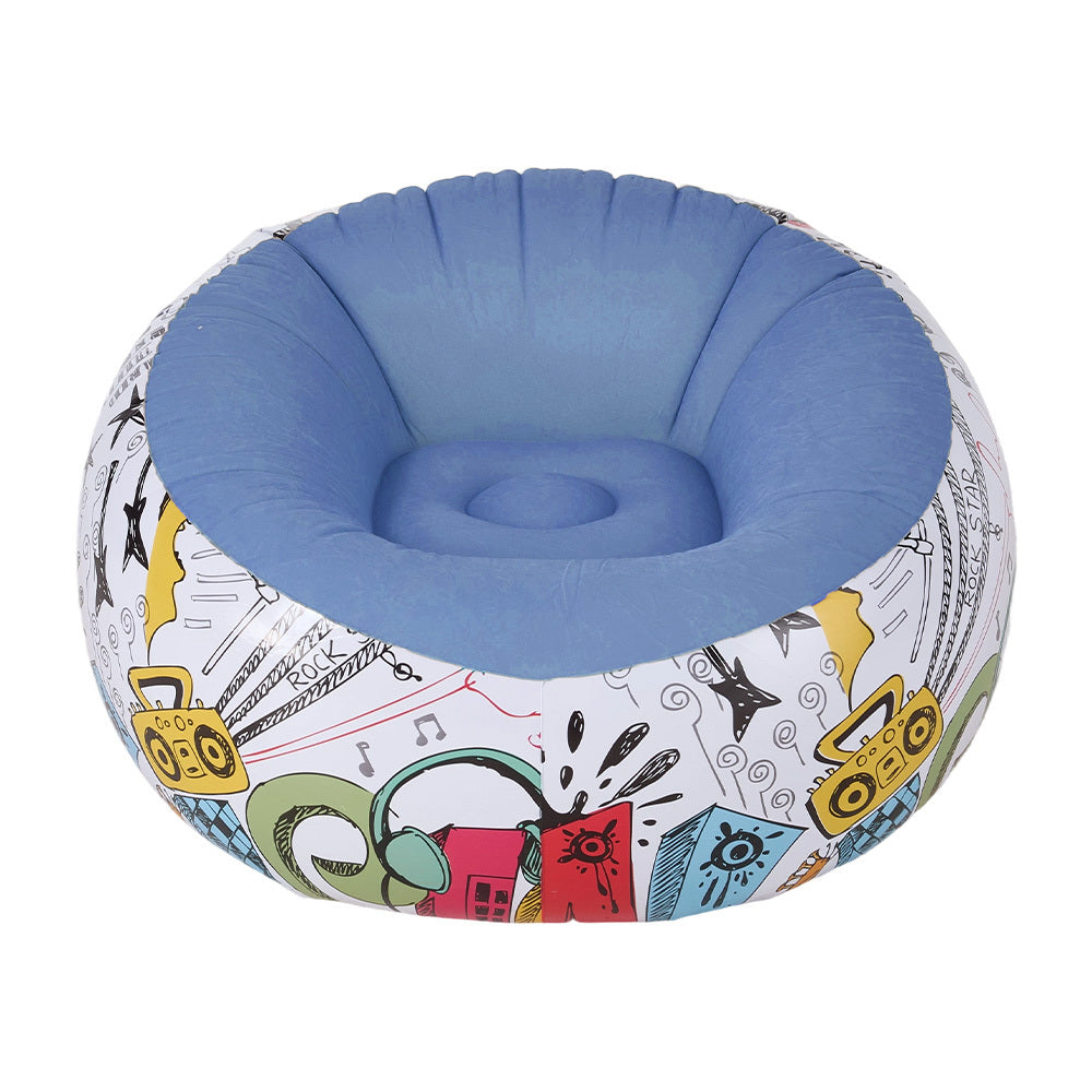 Inflatable Ball Chair with Hand Pump Six Graphic Styles - product gallery image 4
