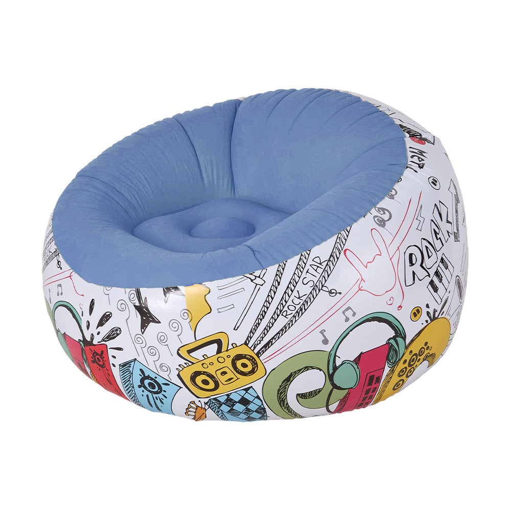 Inflatable Ball Chair with Hand Pump Six Graphic Styles - product gallery image 6