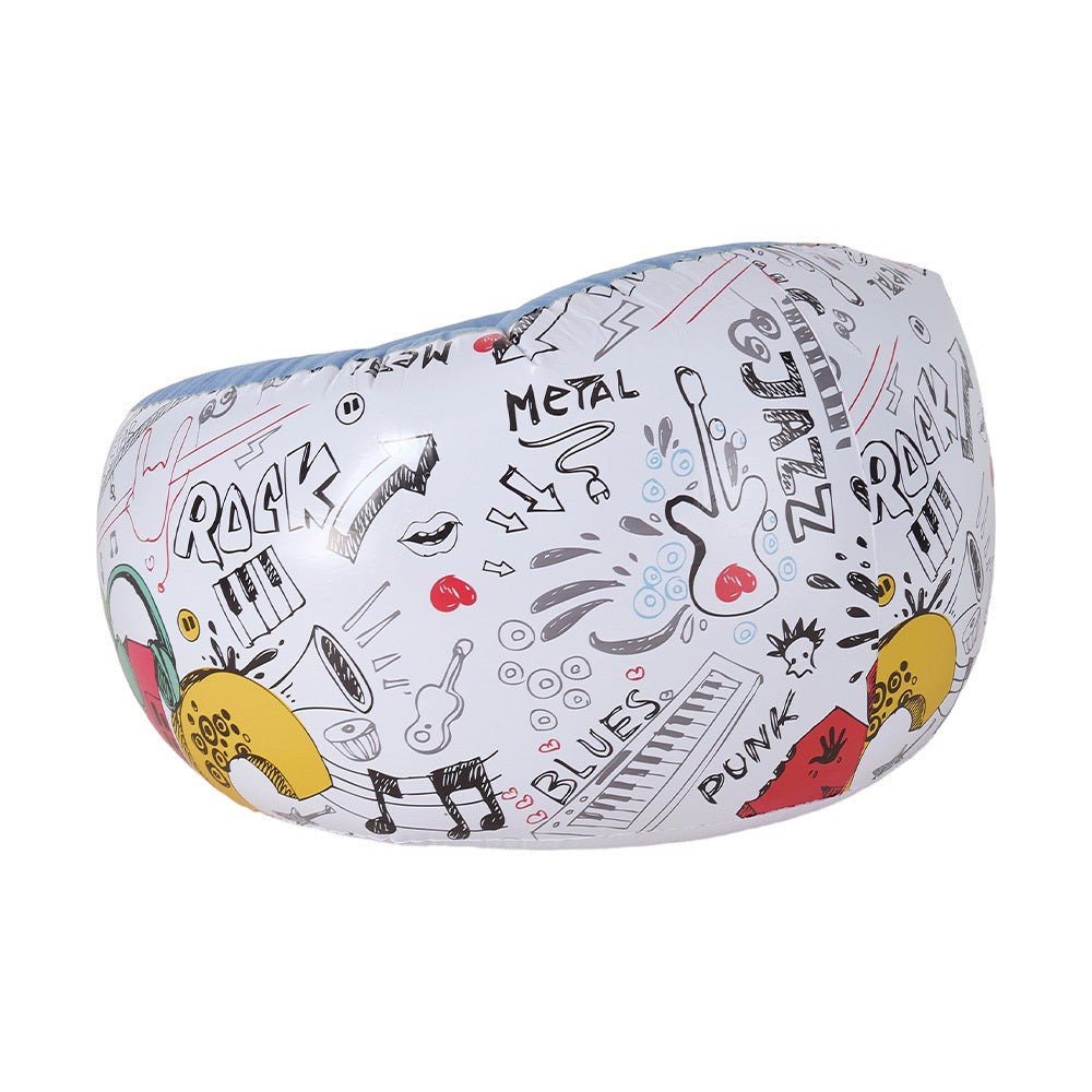 Inflatable Ball Chair with Hand Pump Six Graphic Styles - product gallery image 8