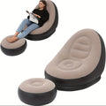 Inflatable Chair with Leisure, Lounge Footstool Adults 59-Inch Flocked - Leisure option