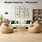 Inflatable Furniture with Foldable, 1pcs, Air Sofa Chair Plush Flocked PVC - product gallery image 2