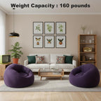 Inflatable Furniture with Foldable, 1pcs, Air Sofa Chair Plush Flocked PVC - product gallery image 9