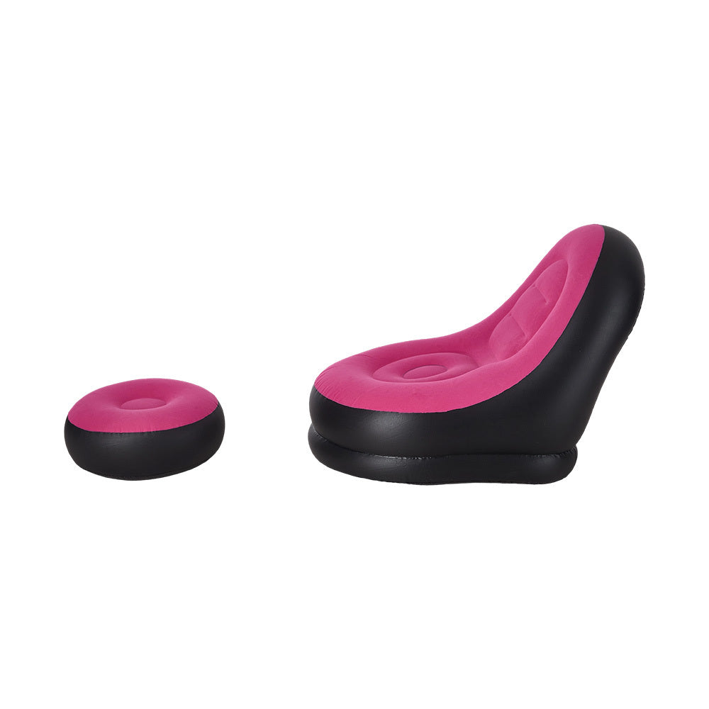 Inflatable Lounger Set with Sofa Footstool PVC Air Foot Pump - product gallery image 14
