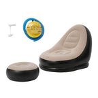 Inflatable Lounger Set with Sofa Footstool PVC Air Foot Pump - product gallery image 2