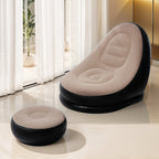 Inflatable Lounger Set with Sofa Footstool PVC Air Foot Pump - product gallery image 4