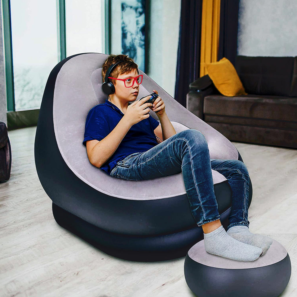 Inflatable Lounger with Waterproof, Plastic, Deluxe Lounger - product gallery image 5