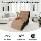 Inflatable Sofa with Foldable, Lazy Armrests S-Shaped Ergonomic Air Couch - product gallery image 12