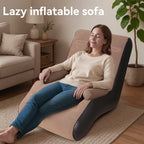 Inflatable Sofa with Foldable, Lazy Armrests S-Shaped Ergonomic Air Couch - product gallery image 14