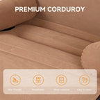 Inflatable Sofa with Foldable, Lazy Armrests S-Shaped Ergonomic Air Couch - product gallery image 5