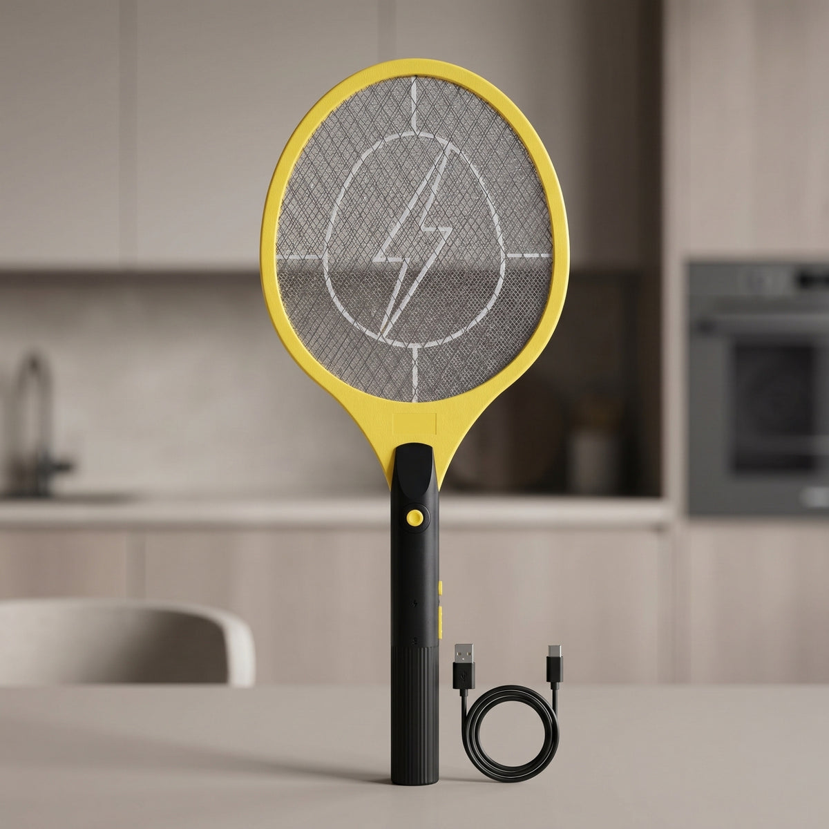 Insect Killers & Zapper with Rechargeable, Electric Fly Swatter Bug Racket Rechargeable - product gallery image 5