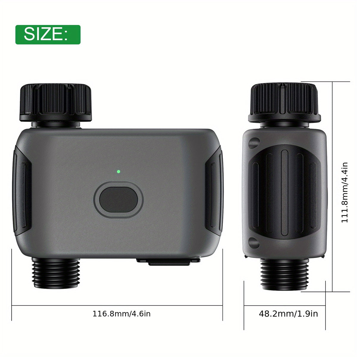 INSOMA Smart Wifi Watering Timer APP Control, Rain Delay, IP55, Sprinkler with Plastic - product gallery image 3