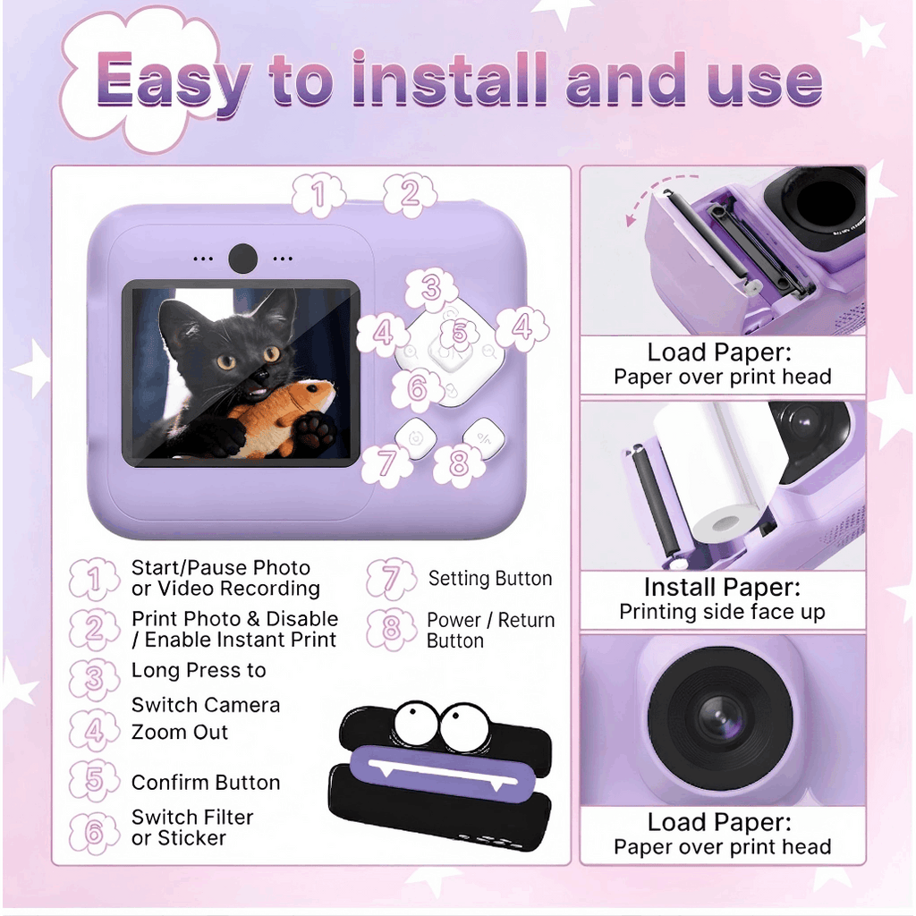 Instant Photo Printer Mini Portable HD Wireless Pocket Smartphone - product gallery image 3