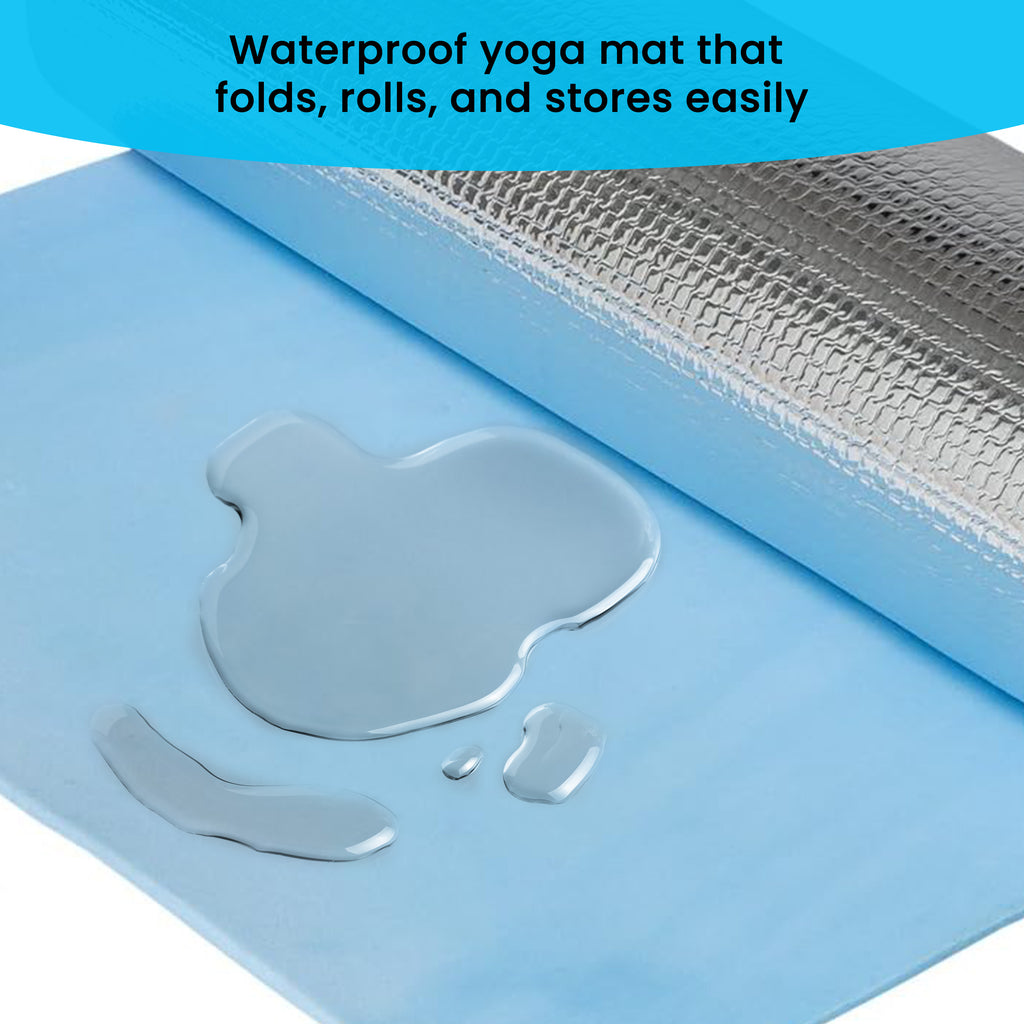 Insulated Camping Mat with 50cm, 7mm, Roll-Up Travel Camping Yoga Mat - product gallery image 4